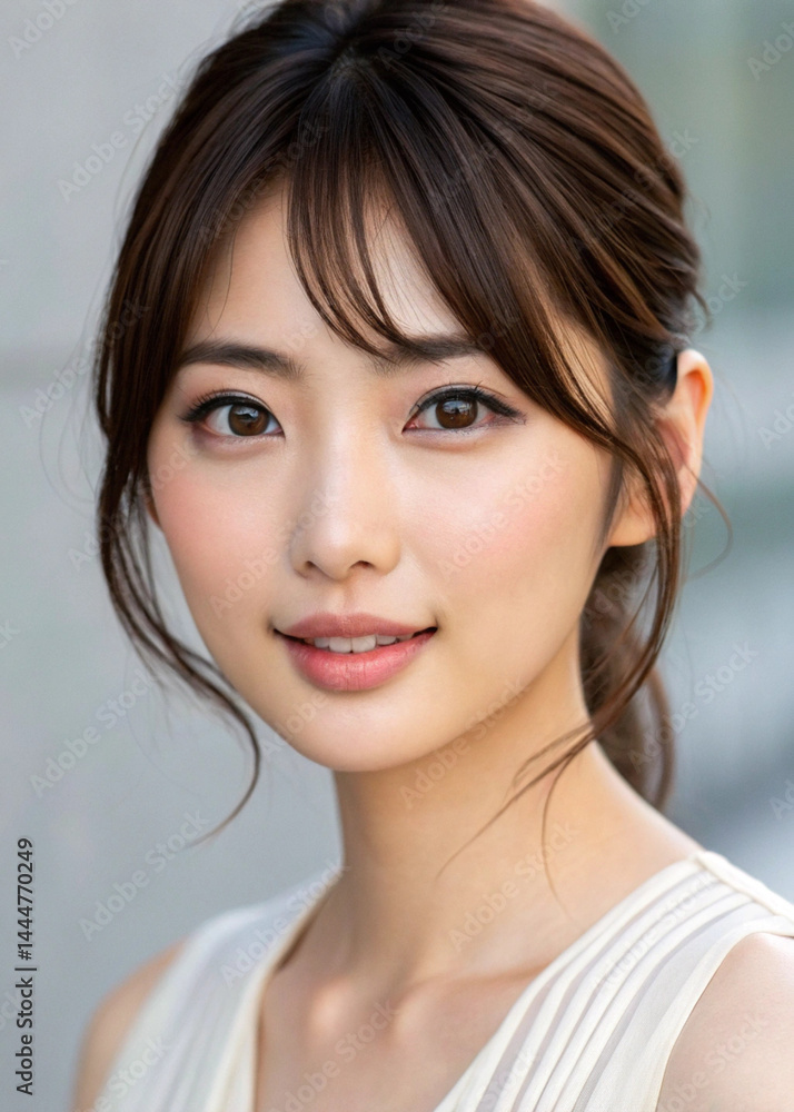 Naklejka premium 若い女性のビューティーイメージ