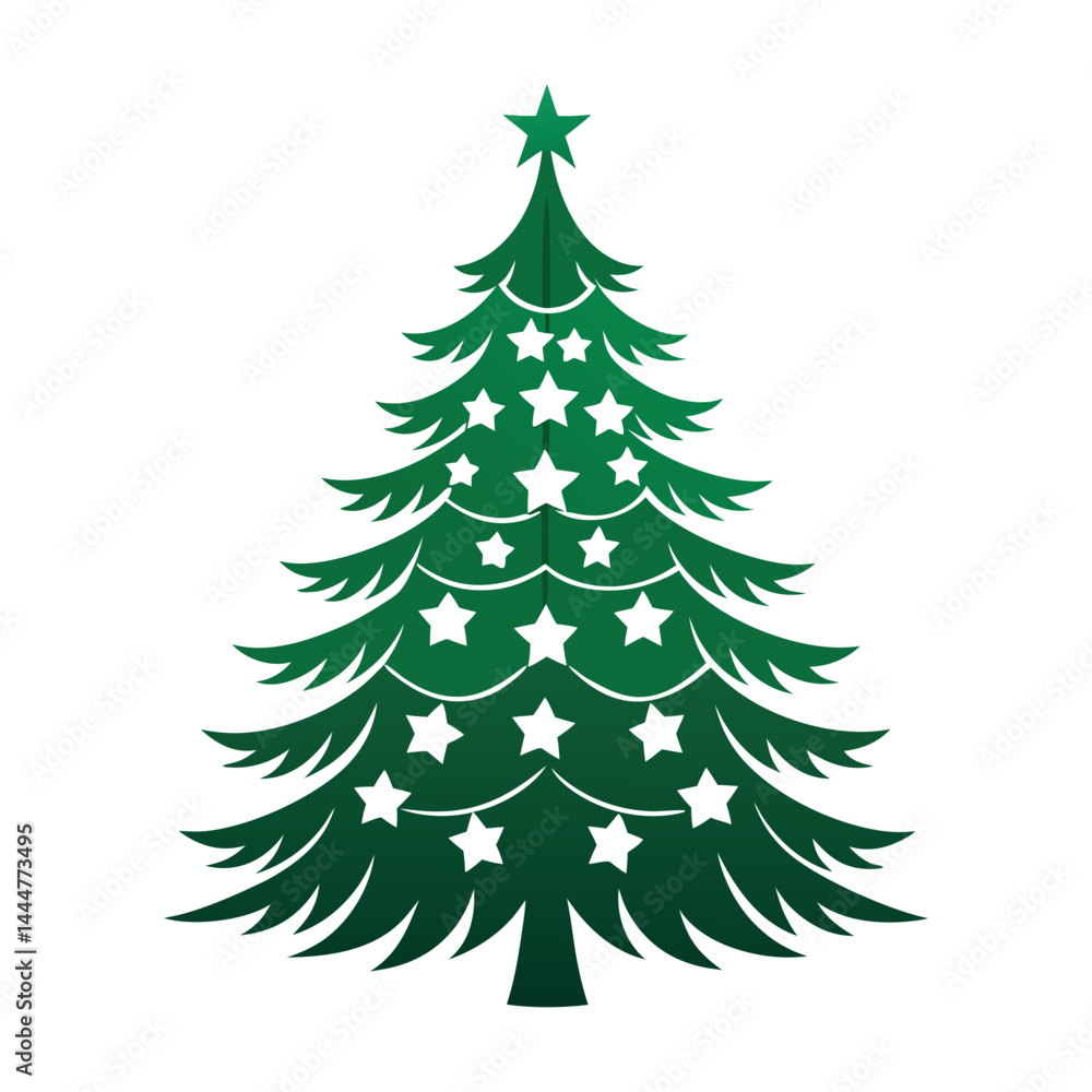 Christmas tree vector illustration Christmas tree vector illustration