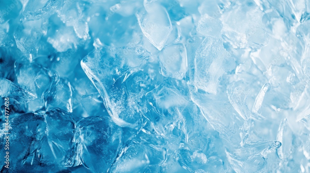 Close-up view of ice cubes
