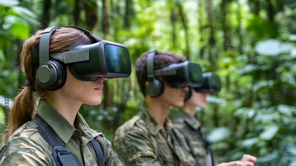 VR Training: Soldiers in Virtual Jungle - Metaverse VR Training: Soldiers in Virtual Jungle - Metaverse