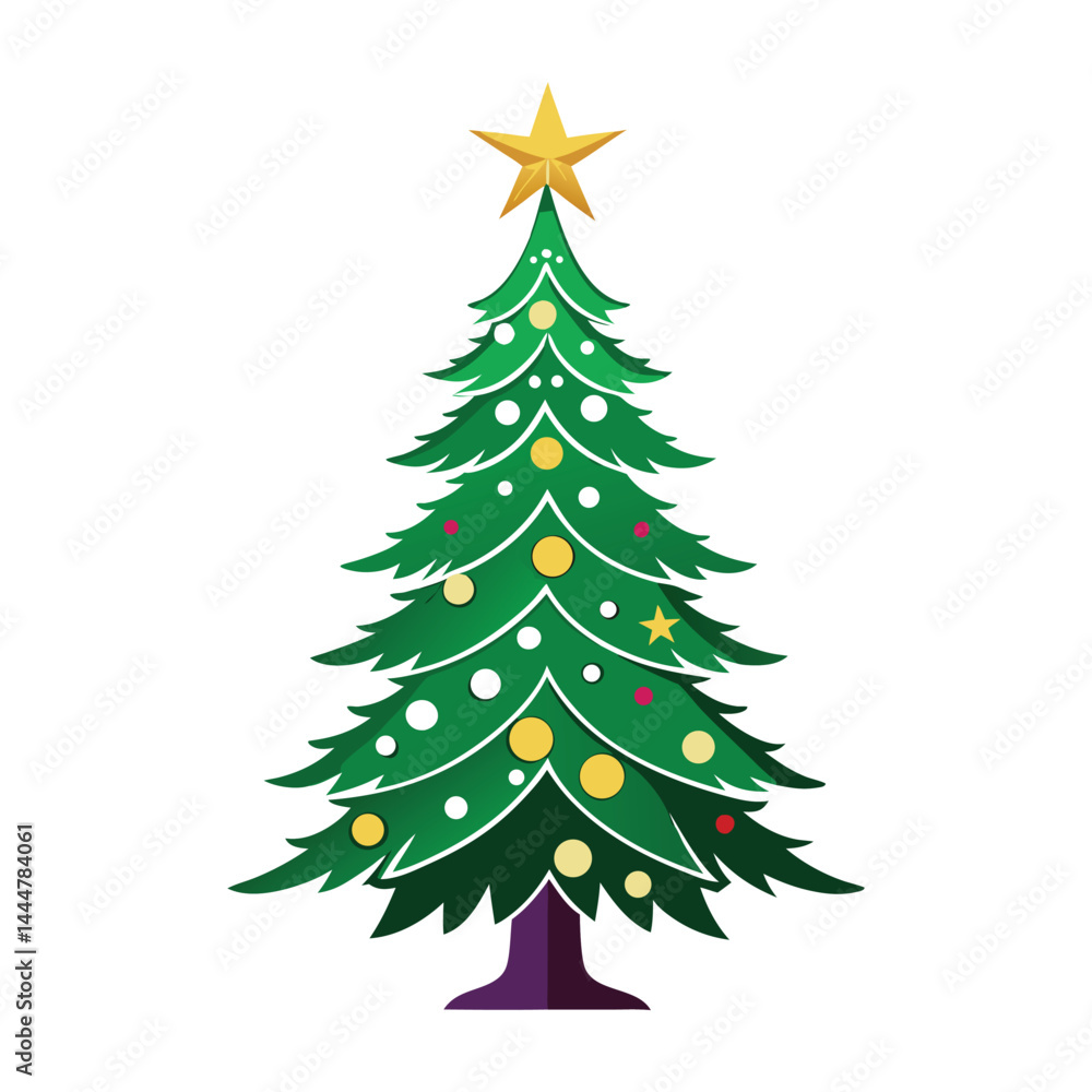 christmas tree on white background christmas tree on white background
