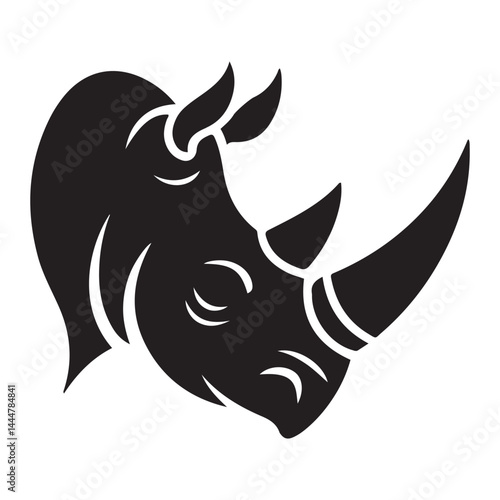 Horn Vector Logo Design Inspirations Vector Black silhouettes. with white background