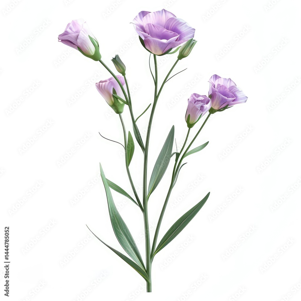 Delicate lavender-hued flowers with slender stems. Delicate lavender-hued flowers with slender stems.