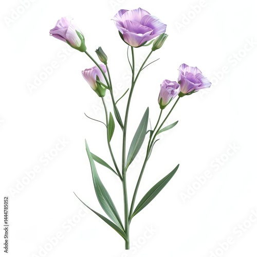 Wallpaper Mural Delicate lavender-hued flowers with slender stems. Torontodigital.ca