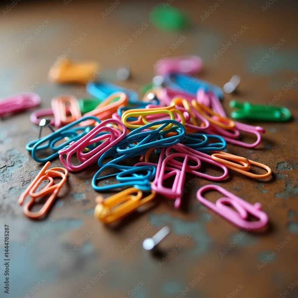 colored paper clips colored paper clips
