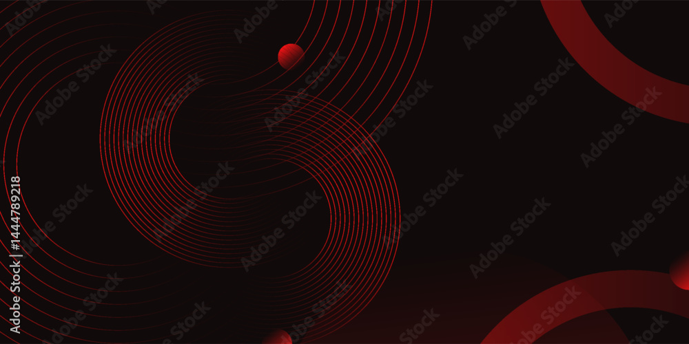 Minimalist Red to black premium abstract background with luxury dark geometric elements. Exclusive wallpaper design for poster, brochure, presentation, website etc. Vector illustration Minimalist Red to black premium abstract background with luxury dark geometric elements. Exclusive wallpaper design for poster, brochure, presentation, website etc. Vector illustration