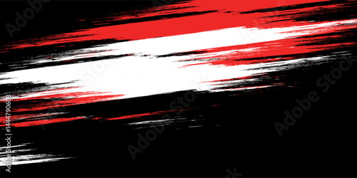 Abstract dark red speed light tail on black background. modern vector illustration