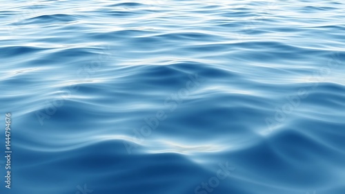 深く広がる青い海の波