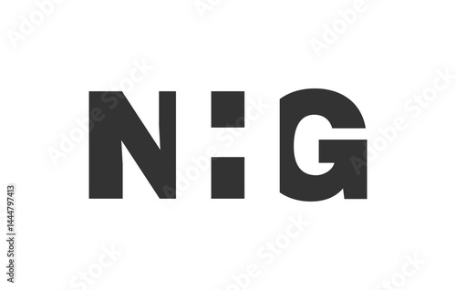 NHG logo design. Initial letter N H G bold font style for tech startups, consulting, corporate branding. Creative company name, headlines typography identity, trendy logotype.