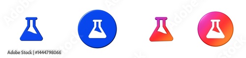 flask phosphor 3D icon