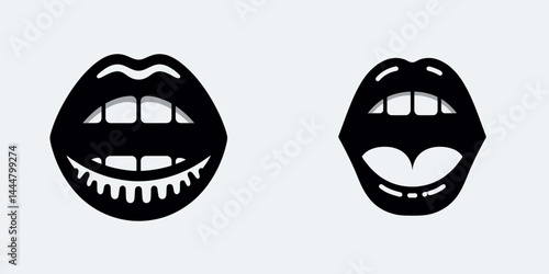 The mouth. Body Human Healthcare Treatment Symbol. Oral cavity aperture an entry gate for ingestion phonation and expression.