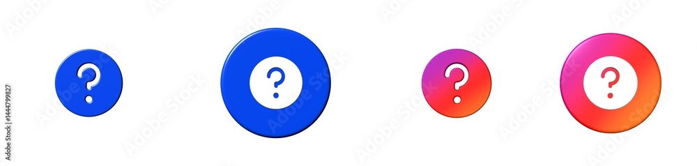 help question interface essential 3D icon help question interface essential 3D icon