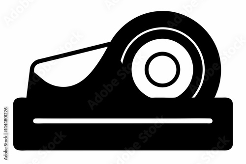 Tape Dispenser Classic Silhouette Vector Illustration