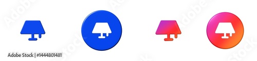 Obraz na plátně lamp phosphor 3D icon