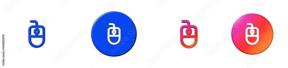 mouse office 3D icon mouse office 3D icon