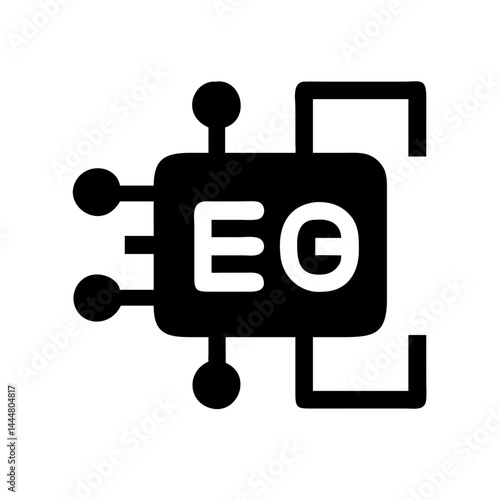 Edge Computing Icon Isolated on Transparent Background  