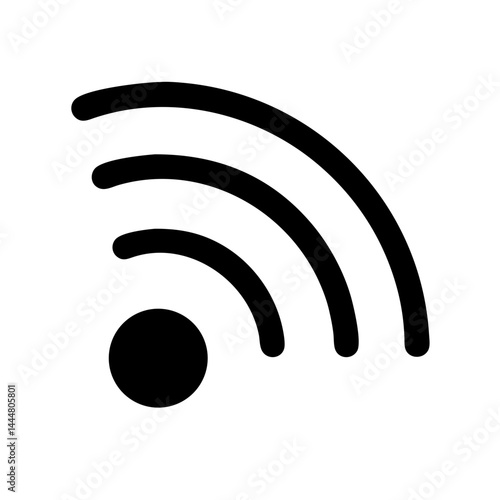 WiFi Icon Isolated Transparent Background Graphic Design  