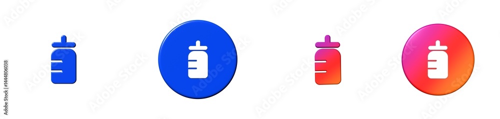 pediatrics social 3D icon pediatrics social 3D icon