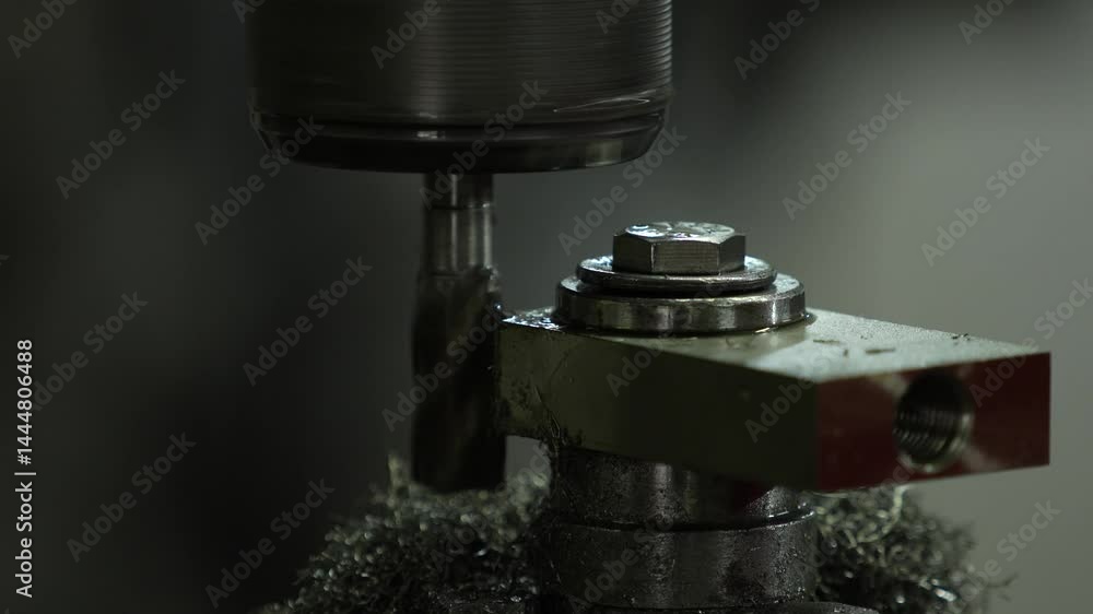 VDO 4K Lathe is working on turning metal parts for industrial use. VDO 4K Lathe is working on turning metal parts for industrial use.