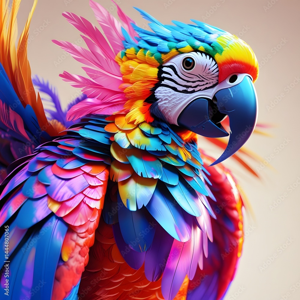 Obraz premium red and yellow macaw