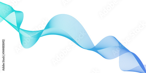 dynamic and digital technology abstract Smooth Flowing Dynamic Sound Wave Background, luxury and modern digital curved wave lines, modern background with wavy lines and particles arranging randomly.