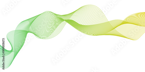 dynamic and digital technology abstract Smooth Flowing Dynamic Sound Wave Background, luxury and modern digital curved wave lines, modern background with wavy lines and particles arranging randomly.