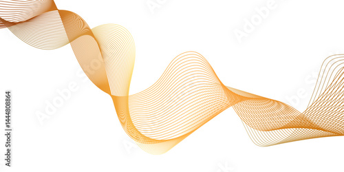 dynamic and digital technology abstract Smooth Flowing Dynamic Sound Wave Background, luxury and modern digital curved wave lines, modern background with wavy lines and particles arranging randomly.