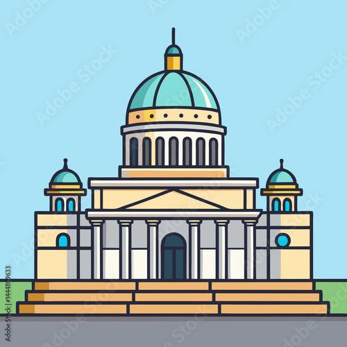 Wallpaper Mural  illustration of a church in Russia (ai generated) Torontodigital.ca