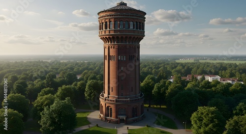 Wallpaper Mural Water Tower with Surrounding Forest Torontodigital.ca