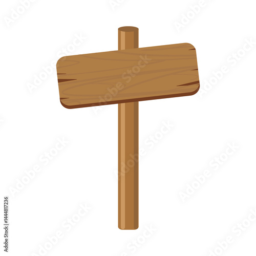 Blank wooden signpost for customizable messages