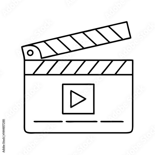 glossy movie clapper icon icon, glossy movie clapper icon vector illustration-simple illustration of glossy movie clapper icon, perfect for glossy movie clapper icon logos and icons
