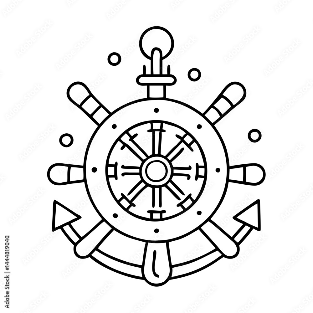 Obraz premium nautical icon, nautical vector illustration-simple illustration of nautical