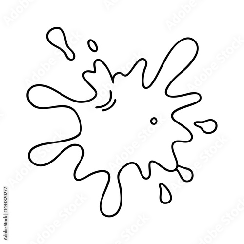 orange paint splash icon, orange paint splash vector illustration-simple illustration of orange paint splash, perfect for orange paint splash logos and icons