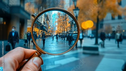 A City Street View Through a Magnifying Glass: Unveiling Urban Details