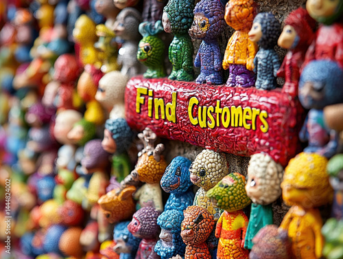 Find Customers  typography ...