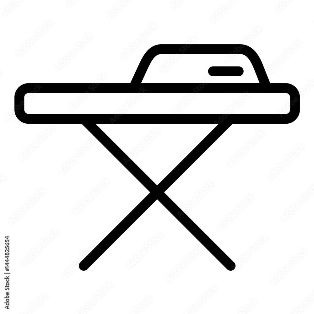 Iron Table Line Icon Style Iron Table Line Icon Style