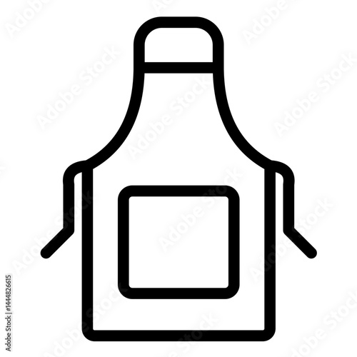 Apron Line Icon Style