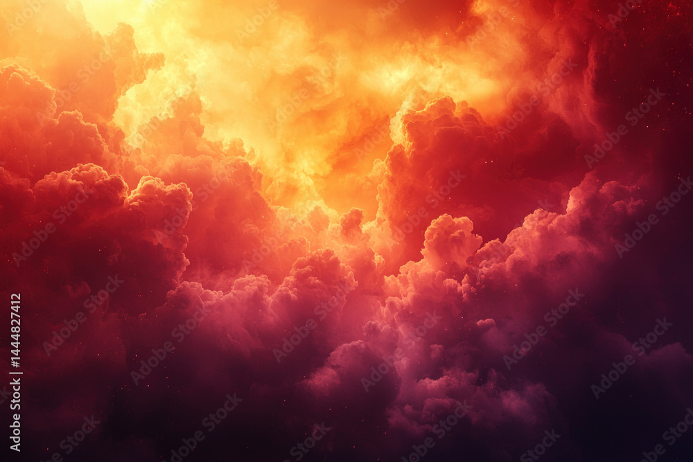 Fototapeta premium A serene heaven background showcasing clouds and soft light, perfect for calmness and peace.