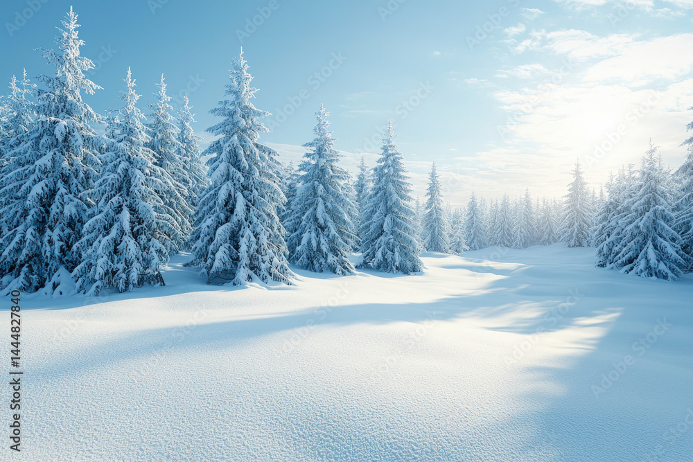 Obraz premium A stunning frozen-themed background showcasing icy landscapes and winter beauty.