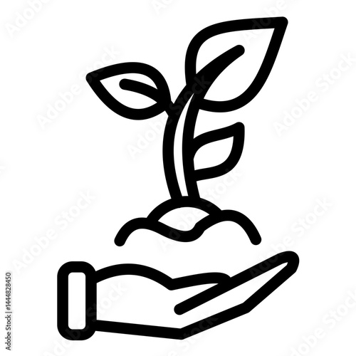 Replant Line Icon Style