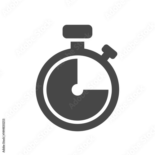 Stopwatch Icon: This image presents a grayscale stopwatch, with the second hand indicating elapsed time, symbolizing time management and urgency.