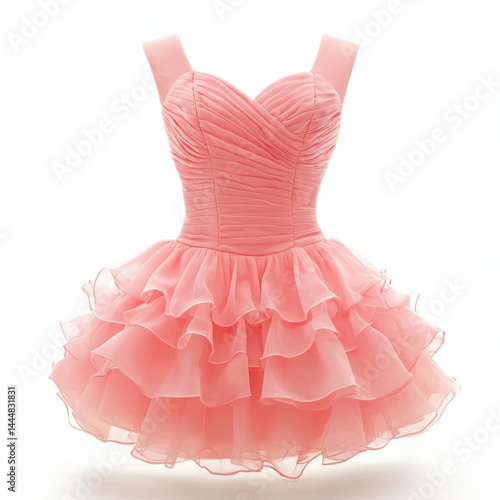 pink dress isolated