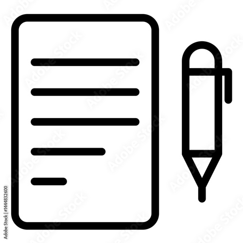 Copywriting Line Icon Style