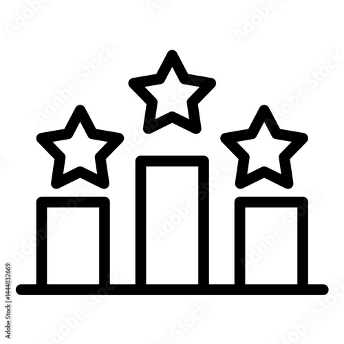 Ranking Line Icon Style