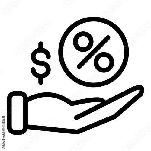 Loan Line Icon Style