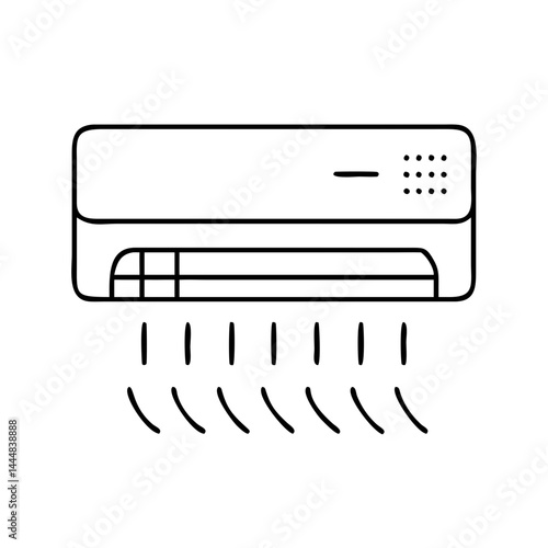 air conditioning icon, air conditioning vector illustration-simple illustration of air conditioning, perfect for air conditioning logos and icons