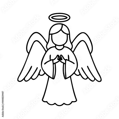 angel icon icon, angel icon vector illustration-simple illustration of angel icon, perfect for angel icon logos and icons