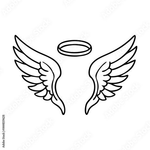 angel wings icon icon, angel wings icon vector illustration-simple illustration of angel wings icon, perfect for angel wings icon logos and icons