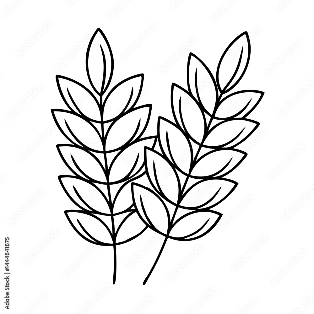 barley icon, barley vector illustration-simple illustration of barley, perfect for barley logos and icons barley icon, barley vector illustration-simple illustration of barley, perfect for barley logos and icons