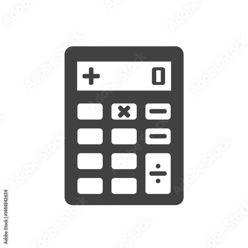Digital Calculator: A digital calculator isolated, representing the tools of calculation and financial planning, ready for calculations and financial operations.